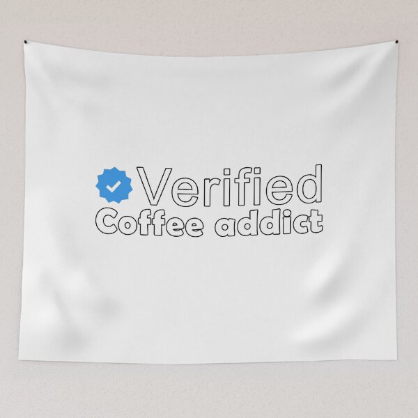 Item preview, Verified coffee addict designed and sold by Catsloversdotme.