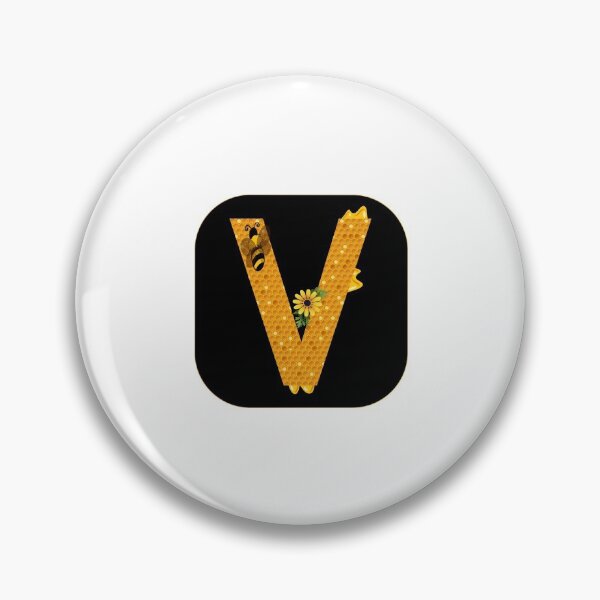 Item preview, Alphabet V Honeycomb Bee designed and sold by Fas Designs.