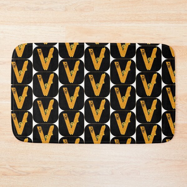 Item preview, Alphabet V Honeycomb Bee designed and sold by Fas Designs.
