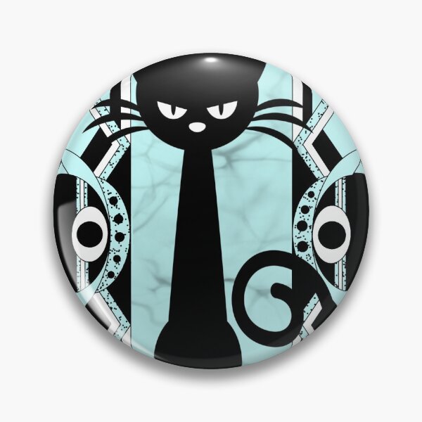 Item preview, Art Deco black cat designed and sold by WilderDesignC.