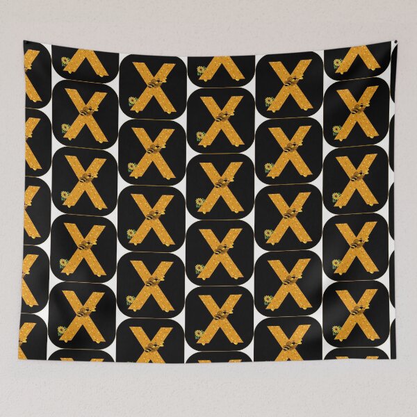 Item preview, Alphabet X Honeycomb Bee designed and sold by Fas Designs.