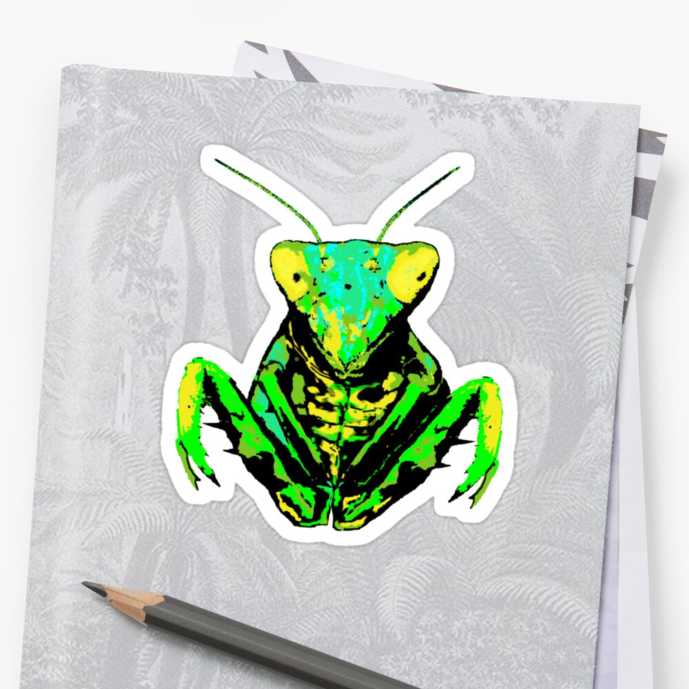 Praying Mantis Stickers By Rlnielsen4 Redbubble