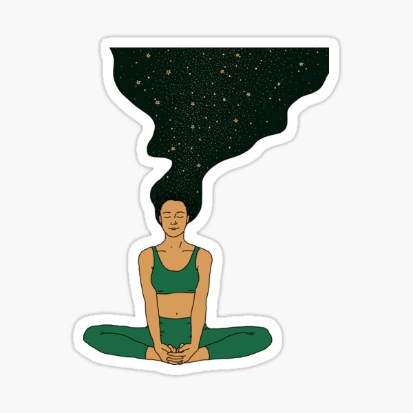 Item preview, Yoga Meditation GIrl designed and sold by sierratruong.