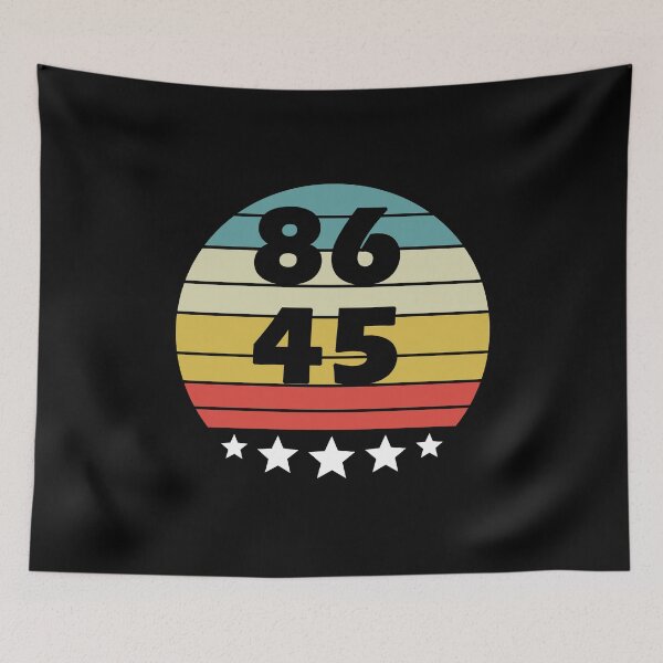 Item preview, Classic Vintage Style 86 45 Anti Trump Funny  designed and sold by Nouri King.