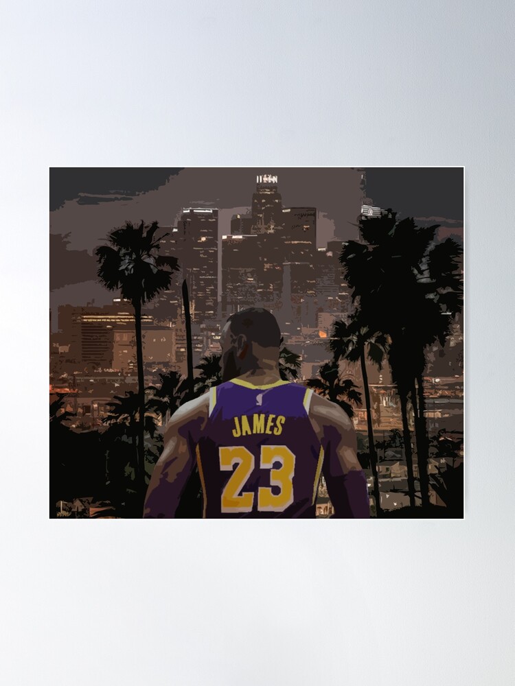 Purple Lakers LeBron Poster for Sale by JJMoe7