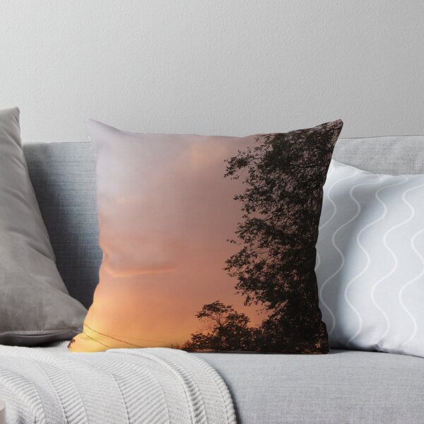 Item preview, Gold, Red, Bright Sunset with Tree in Black designed and sold by Talia Felix.