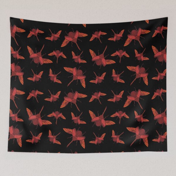 Item preview, Hercules Beetle Swarm Pattern (Dynastes hercules) designed and sold by Alawstrations.