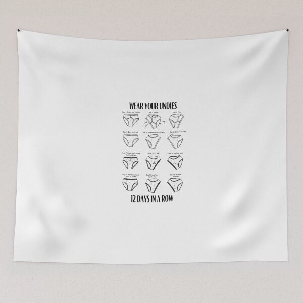 Item preview, How to wear your undies for 12 days in a row designed and sold by platypusboi.