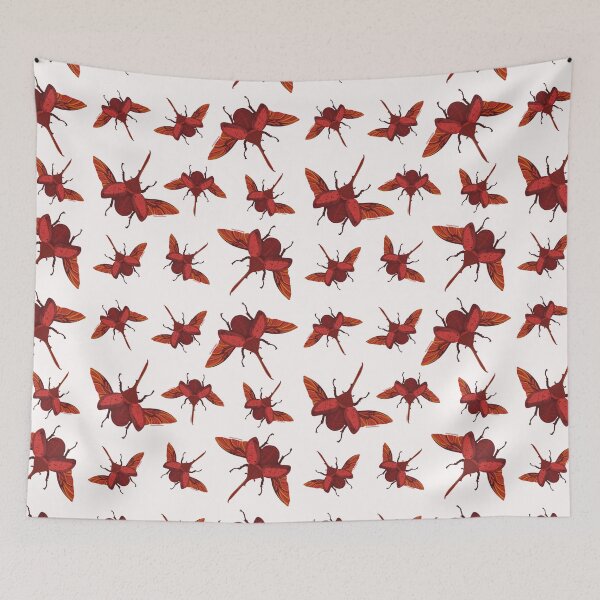 Item preview, Hercules Beetle Swarm Pattern (Dynastes hercules) designed and sold by Alawstrations.