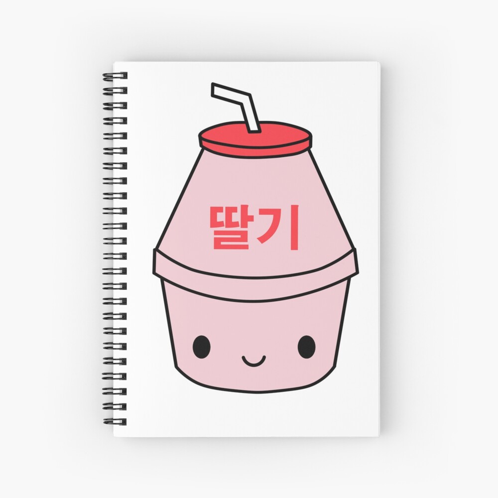 Kawaii Korean Strawberry Milk Cute Design\