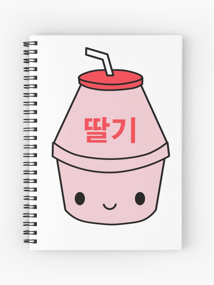 Cuaderno de espiral «Kawaii Korean Strawberry Milk Cute Design» de  mariekawaii | Redbubble