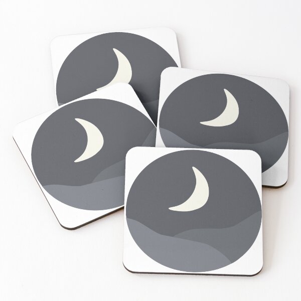 Item preview, night moon scene sticker designed and sold by stutipatel.