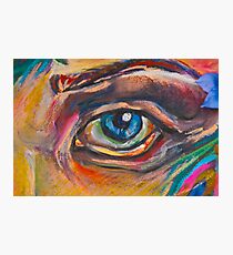 Peacock Woman Detail Photographic Print