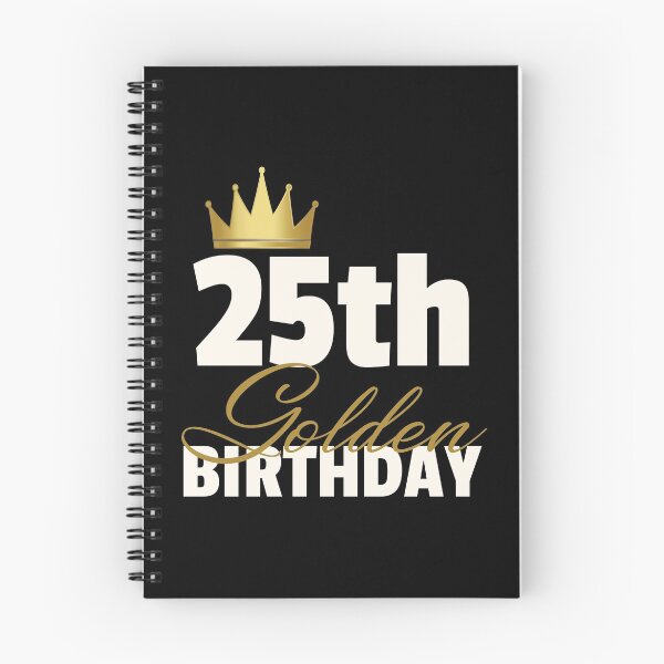 Item preview, 25th Golden Birthday Year Age Crown graphic designed and sold by doodabobs.