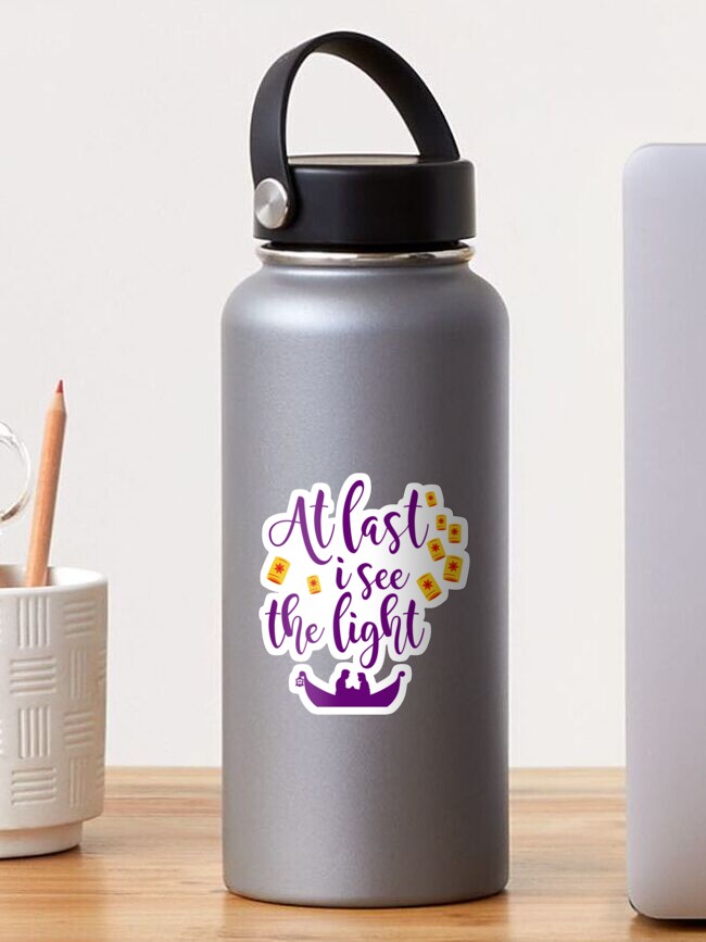 Disney Happy Birthday Tangled Rapunzel Water Bottle Labels Baby Shower  Princess Water Bottle Wraps Sticker Party