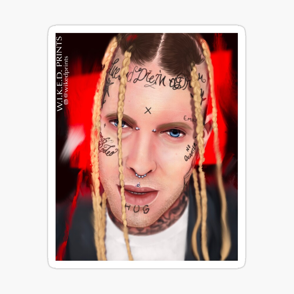 Top 134 + White rapper with tattoos on face