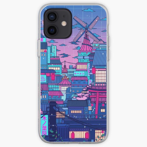 Cyberpunk Village iPhone Soft Case