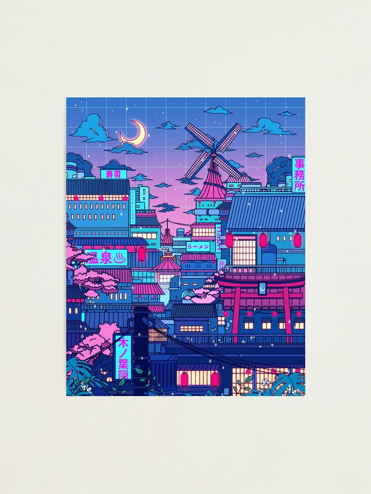 Alternate view of Cyberpunk Village Photographic Print