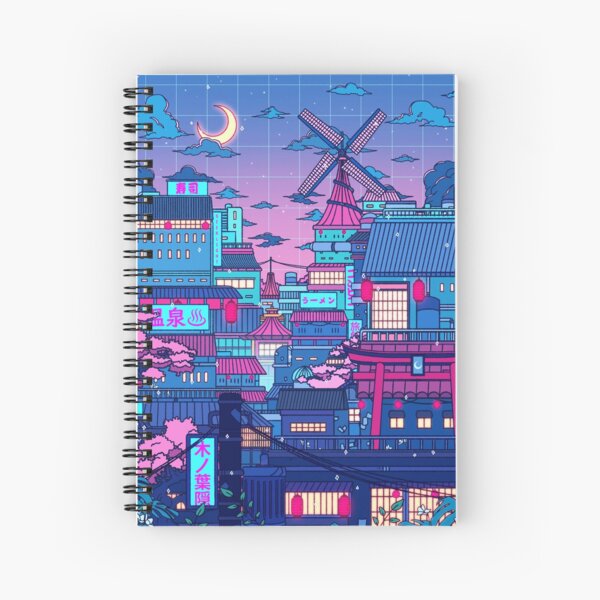 Anime Aesthetic Spiral Notebook for Sale by soyperlaa  Redbubble