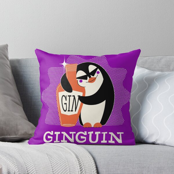 Item preview, PENGUIN GIN T-SHIRT DESIGN designed and sold by Mario Buoncuore.