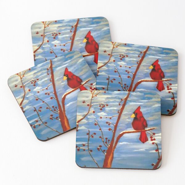 Item preview, Cardinal during winter designed and sold by Eternalfoxfire.