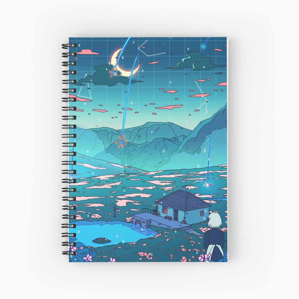 Crystal Shower Spiral Notebook