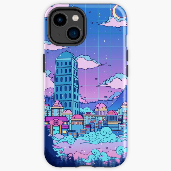 Ciudad lavanda Funda resistente para iPhone
