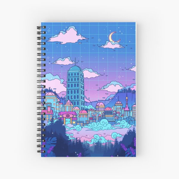 Vaporwave Spiral Notebooks Redbubble - blue boy and lavender roblox amino