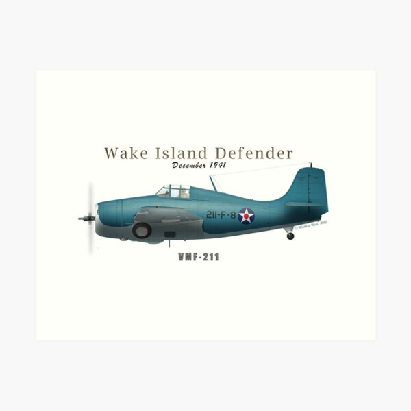 Item preview, Wake Island Defender designed and sold by Matthew Webb.
