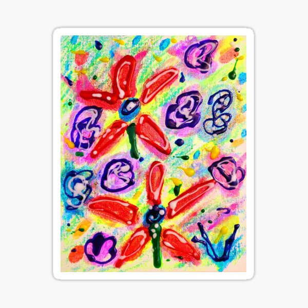 Flowers of Glass Sticker