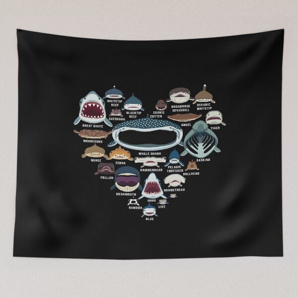 Item preview, Love Shark Faces designed and sold by HenryHansons.