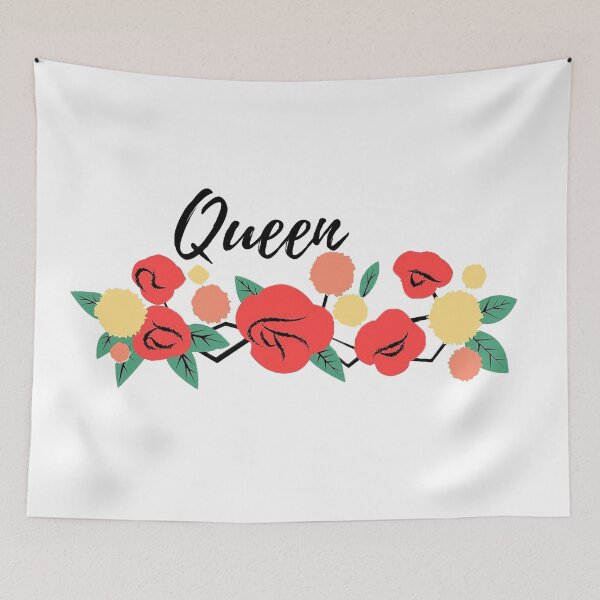 Item preview, Queen girl roses crown flowers quote designed and sold by Adri Graterol.