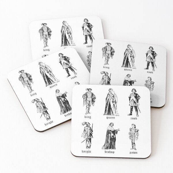Item preview, Medieval chess piece characters designed and sold by creativecaileigh.