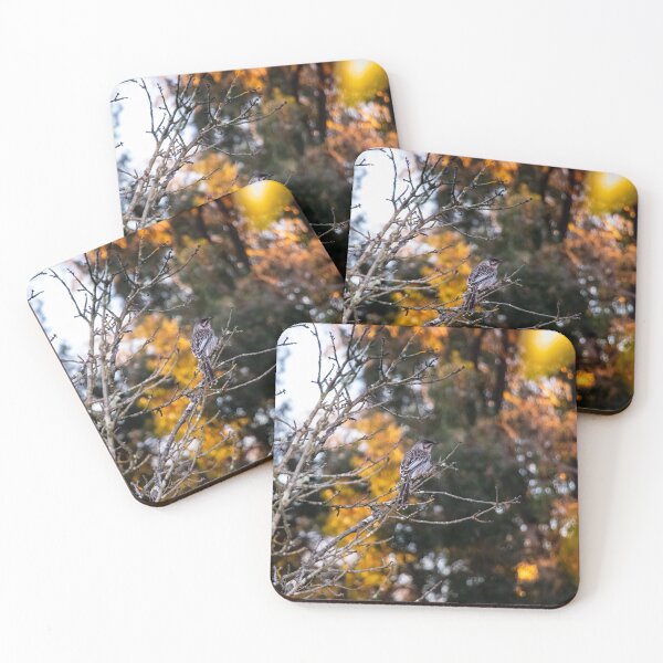 Item preview, Red Wattlebird in Late Winter designed and sold by FigTreeMagick.
