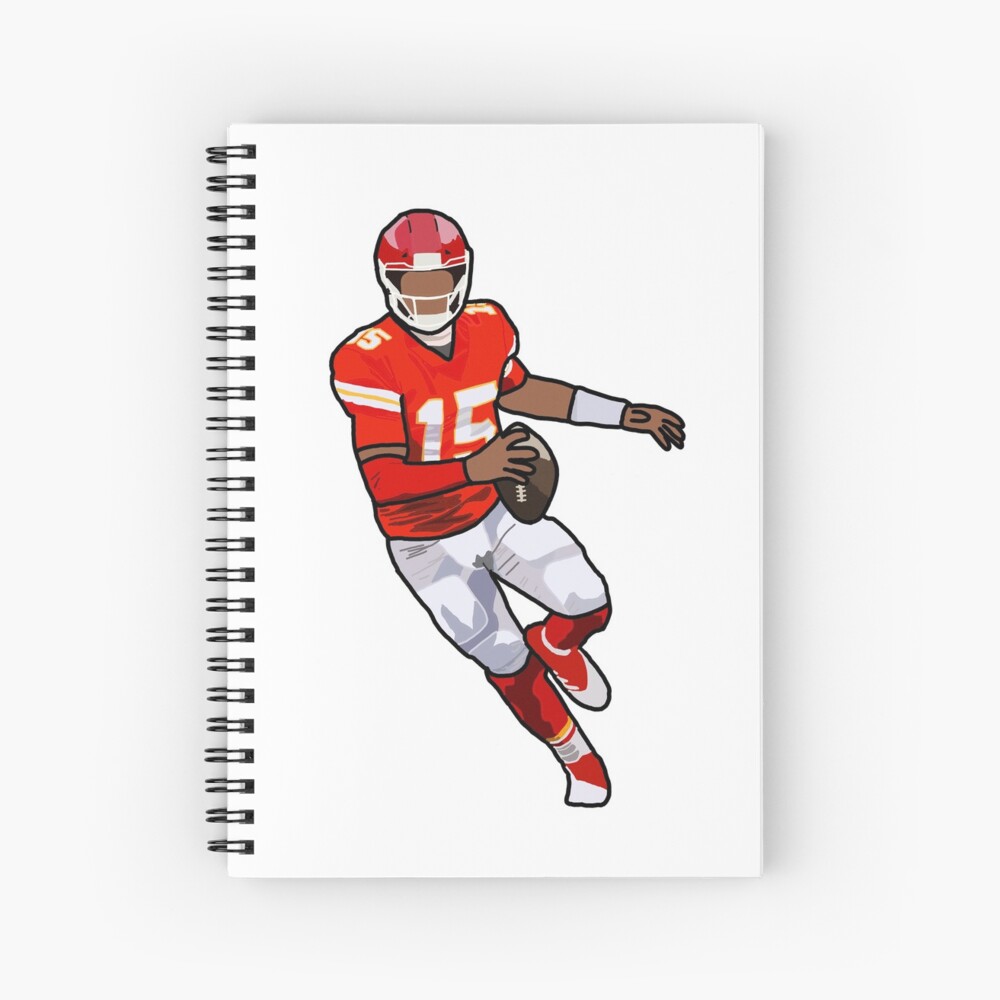 Patrick Mahomes Jersey Spiral Notebook for Sale by Alexandra