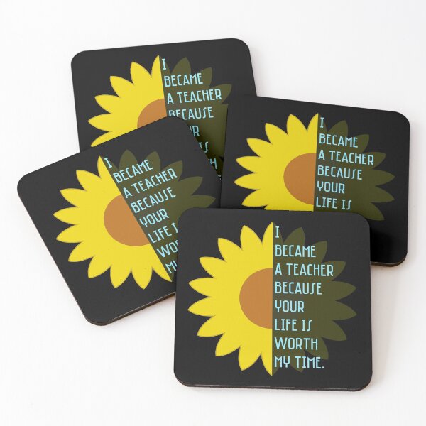 Item preview, I became a teacher because your life is worth my life designed and sold by Feline Rockstars.