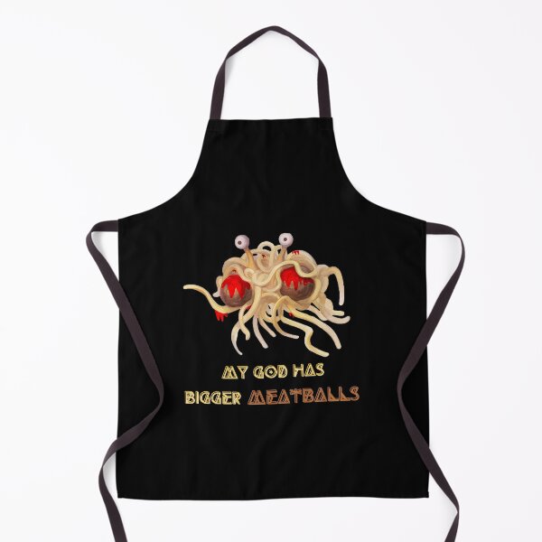 Item preview, Flying Spaghetti Monster - My God Has Bigger Meatballs designed and sold by sherwinc.
