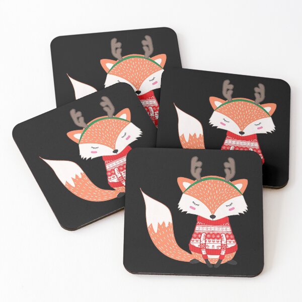 Item preview, Cute Fox Winter Christmas Ugly Sweater Funny Foxes Lover  designed and sold by MagicJohnson22.