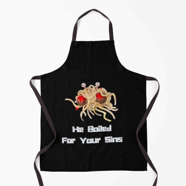Item preview, Flying Spaghetti Monster - He Boiled For Your Sins designed and sold by sherwinc.