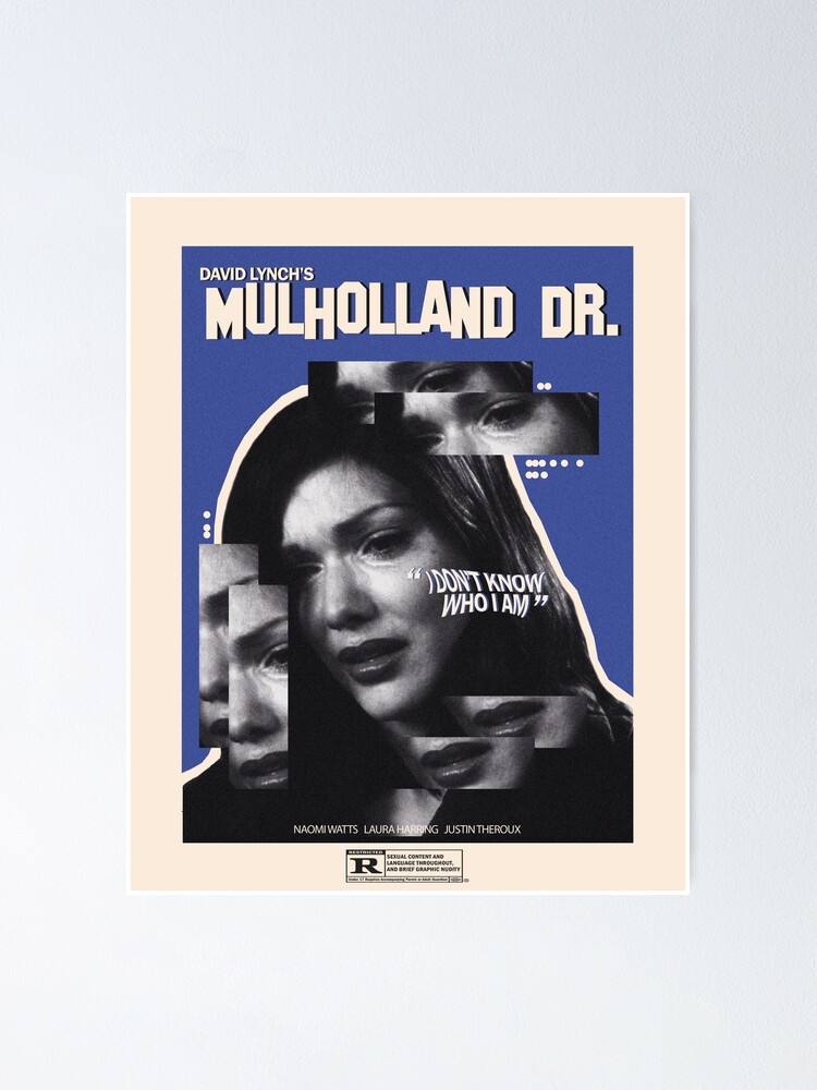 SET OF 2 ORIGINAL MOVIE POSTERS MULHOLLAND DRIVE ROLLED 2001 