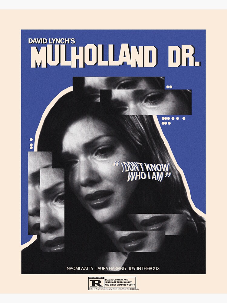 "Mulholland Drive Movie Poster" Sticker for Sale by cuteviscera Redbubble