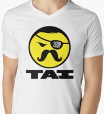 TAI large logo T-shirt Men's V-Neck T-Shirt