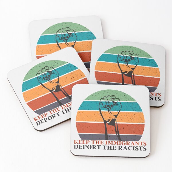 Item preview, Keep The Immigrants Deport The Racists | Retro Equality Sunset 2 designed and sold by KauzSL.