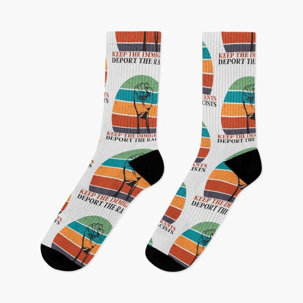 Item preview, Keep The Immigrants Deport The Racists | Retro Equality Sunset 2 designed and sold by KauzSL.