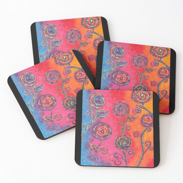 Item preview, Colorful Flowers - Original Painting designed and sold by mariahpowers2.