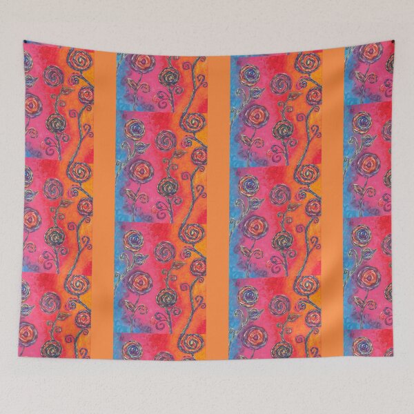Item preview, Colorful Flowers - Original Painting designed and sold by mariahpowers2.