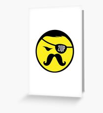 Mr Tash Poster. Greeting Card