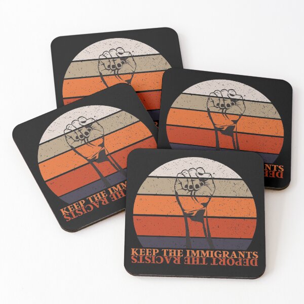 Item preview, Keep The Immigrants Deport The Racists | Retro Equality Sunset 3 designed and sold by KauzSL.