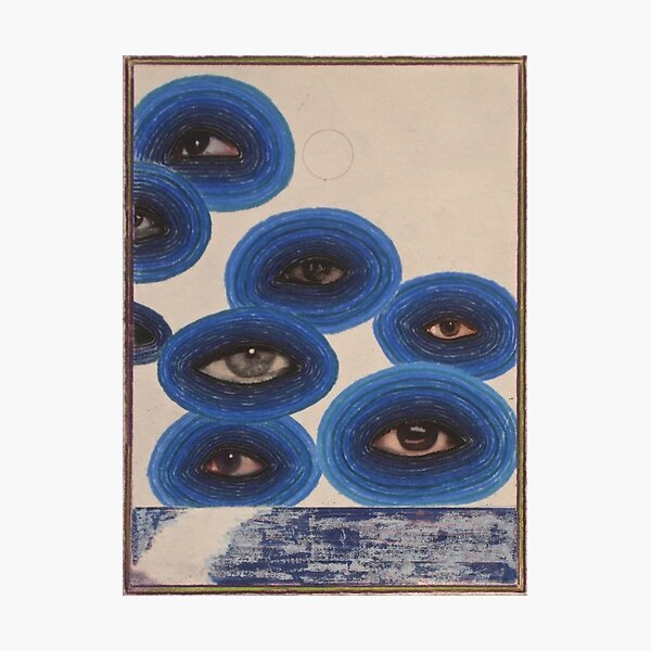 indie eye vintage panting design Photographic Print