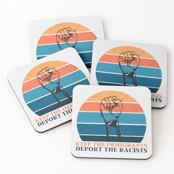 Item preview, Keep The Immigrants Deport The Racists | Retro Equality Sunset 4 designed and sold by KauzSL.